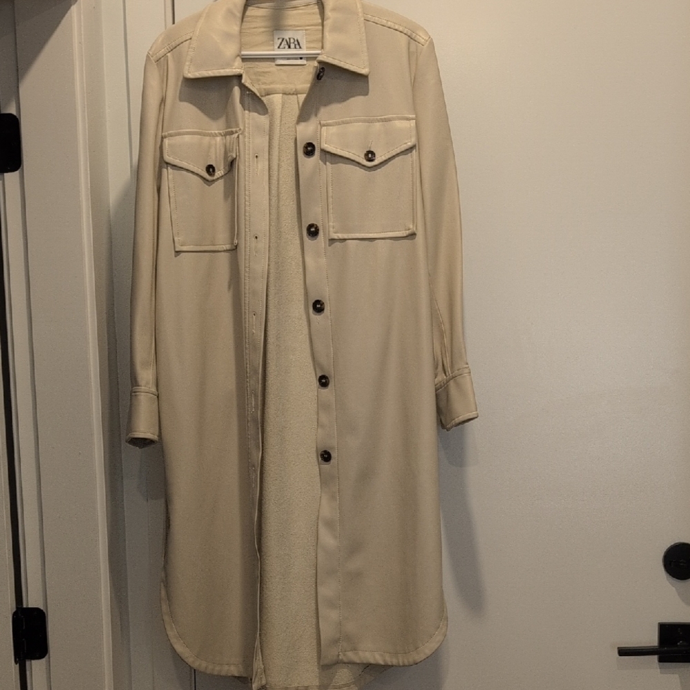 Zara Women's Beige Utility Jacket